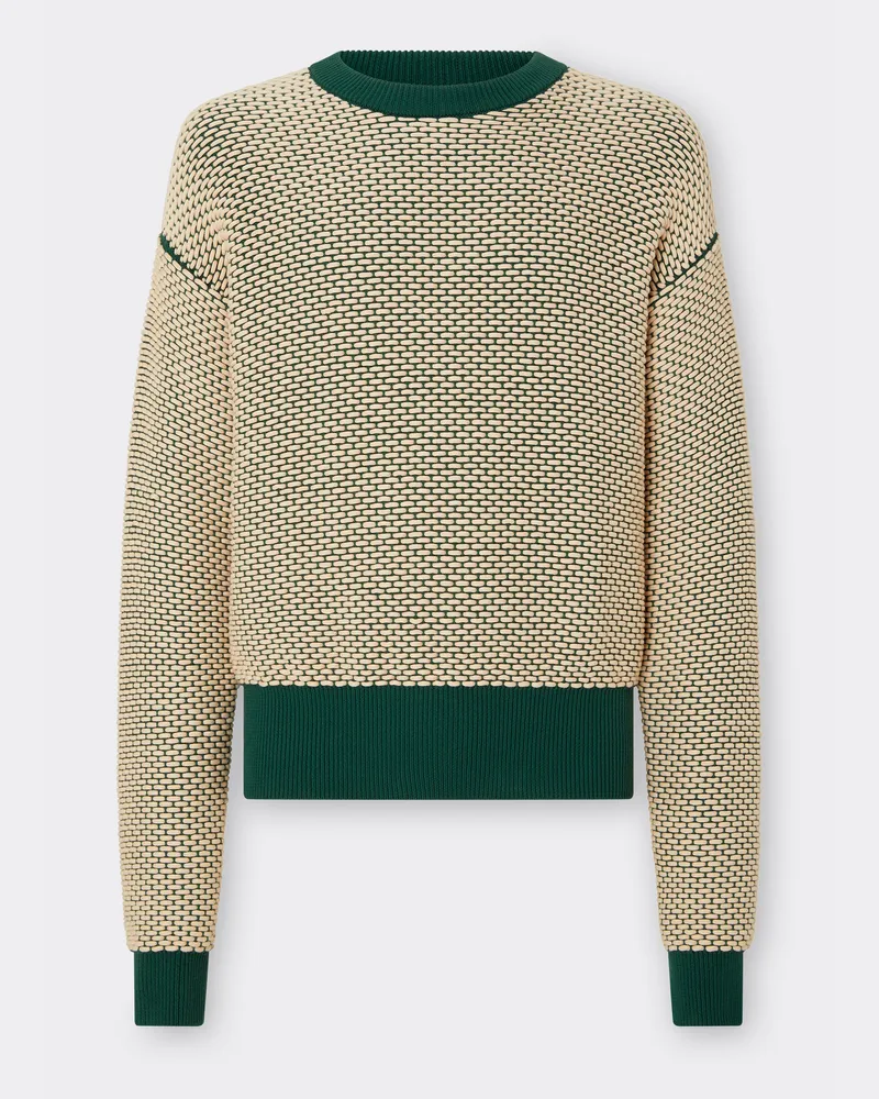 Ferrari Pullover Aus Baumwollmischung Mit 3d-effekt - Male Pullover & Strickwaren Ecru Ecru