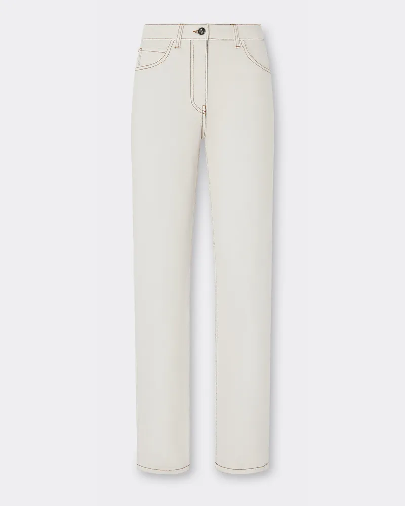 Ferrari Five-pocket-hose Aus Denim - Female Hosen Ecru Ecru
