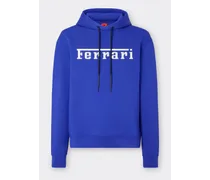 Sweatshirt Aus Scuba-gewebe Mit Ferrari-logo In Kontrastoptik -  Pullover & Strickwaren Pastellblau