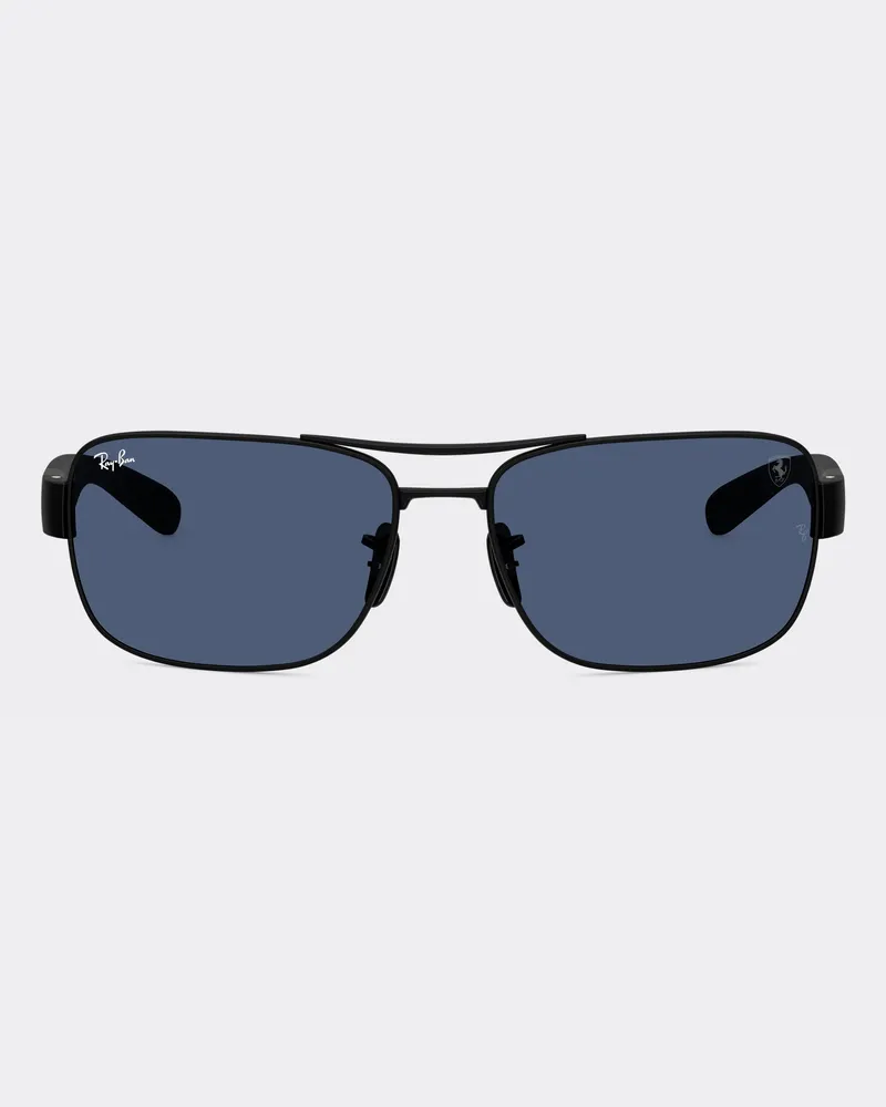 Ferrari Ray-ban Für Scuderia Ferrari Rb3763m Mattschwarzes Metall Und Kunststoff Mit Blauen Gläsern -  Sonnenbrillen Mattschwarz Mattschwarz