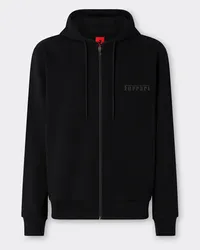 Ferrari Sweatshirt Mit Kapuze Und Ferrari-logo -  Pullover & Strickwaren Schwarz Schwarz