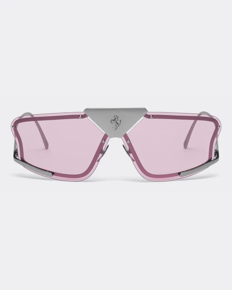 Ferrari Ferrari Sonnenbrille Mit Rosafarbenen Gläsern -  Sonnenbrillen Runway Silber Silber
