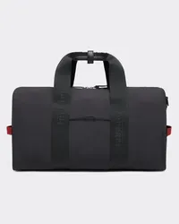 Ferrari Duffle Bag Aus Nylon Mit Ferrari-logotape -  Gepäck Schwarz Schwarz