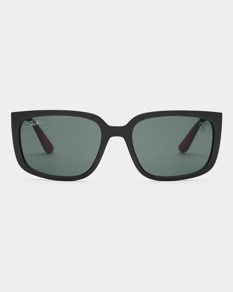 Ferrari Ray-ban Für Scuderia Ferrari Rb4443m Aus Schwarzem Peek Mit Dunkelgrünen Gläsern -  Alle Ansehen Mattschwarz Mattschwarz