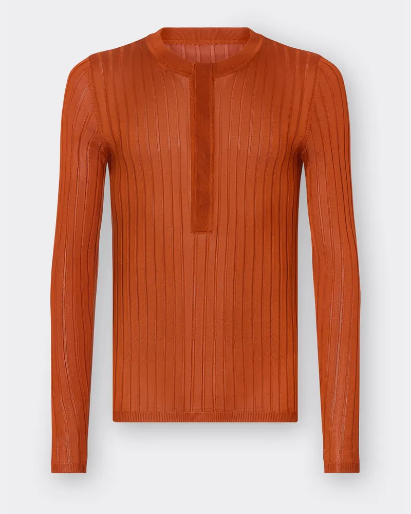 Ferrari Seidenjersey - Male Pullover & Strickwaren Lederfarben Lederfarben