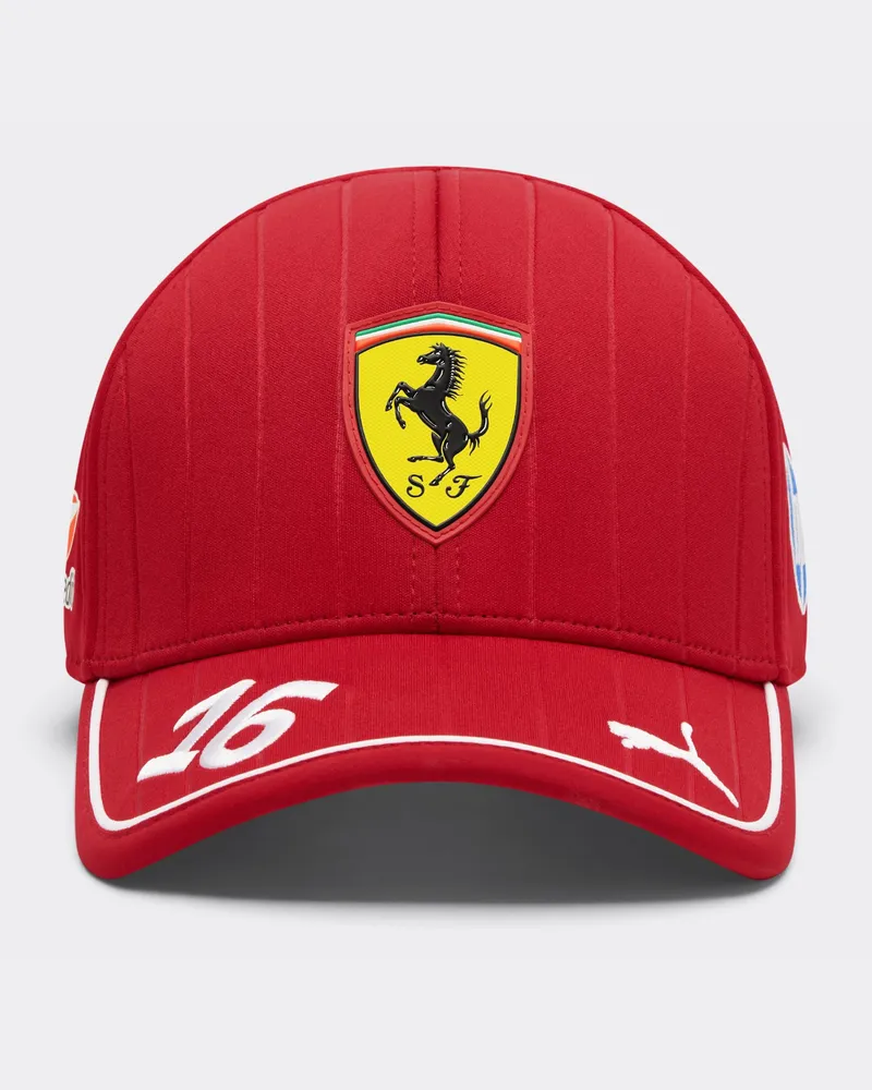 Ferrari 2025 Leclerc Baseballkappe Junior Puma Für Scuderia Ferrari Hp -  Cap Kirsche Kirsche