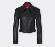 Bikerjacke Aus Nappaleder - Female Jacken Schwarz