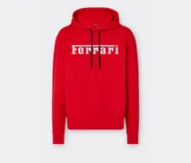 Scuba-sweatshirt Mit Ferrari-logo -  Pullover & Strickwaren Rosso Corsa