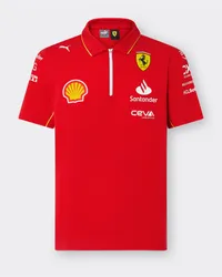 Ferrari Scuderia Ferrari Team 2024 Replica Poloshirt - Male Poloshirts Rosso Corsa Rosso