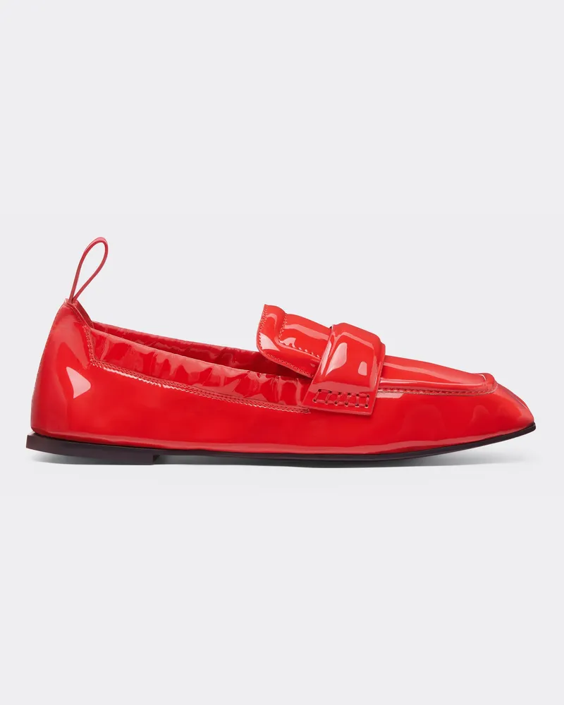 Ferrari Slipper Aus Lackleder - Female Schuhe & Stiefel Rosso Dino Rosso