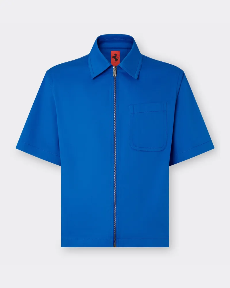 Ferrari Kurzärmeliges Hemd - Male Hemden Kleinblau Kleinblau