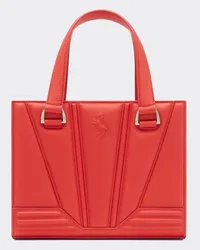 Ferrari Mini-tote Bag Ferrari Gt Bag Aus Gehämmertem Leder -  Schultertaschen Rosso Dino Rosso