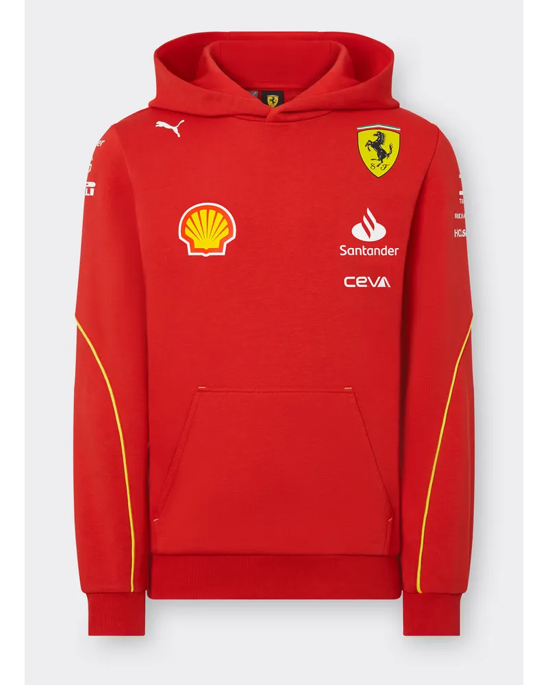 Ferrari Scuderia Ferrari Team 2024 Replica Hoodie Junior -  Replica Scuderia Ferrari Rosso Corsa Rosso