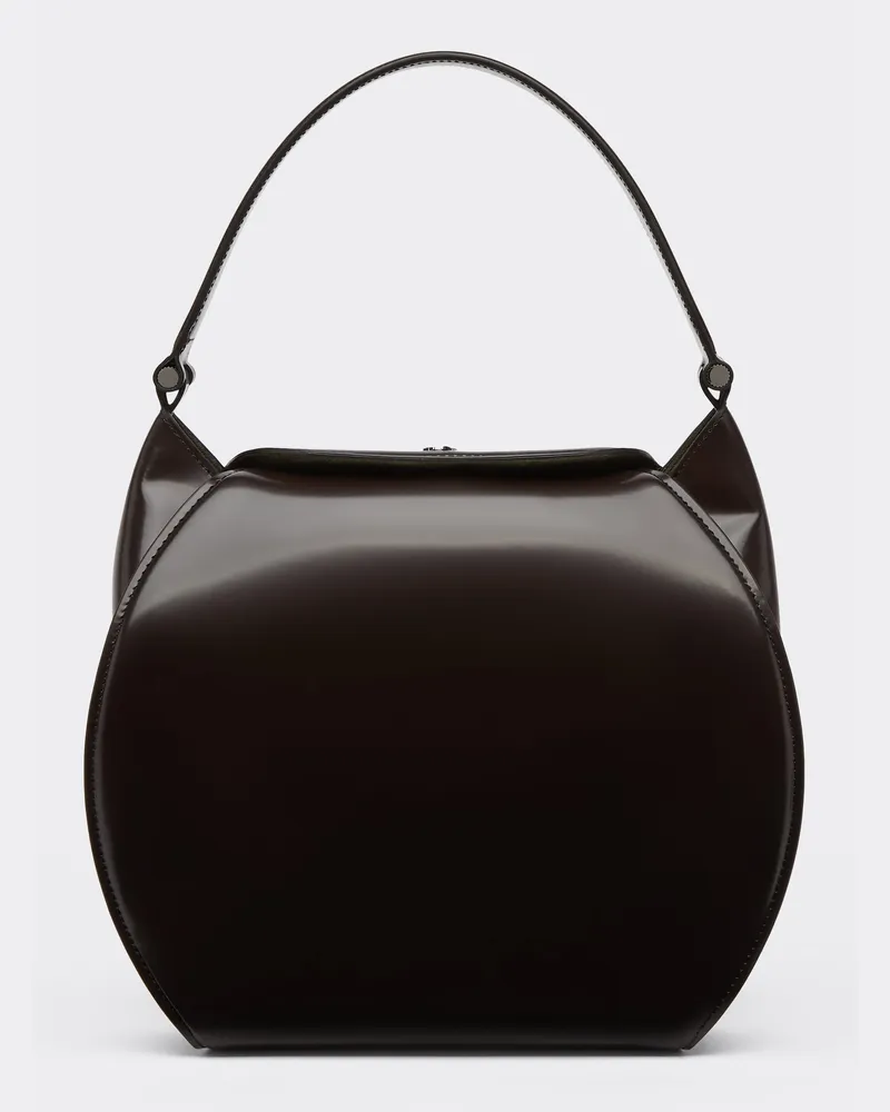 Ferrari La Ferrari Dino Hobo Bag - Female Handtaschen Dunkelbraun Dunkelbraun