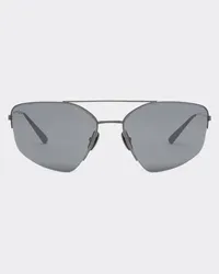 Ferrari Ferrari Sonnenbrille Aus Schwarzem Titan Mit Grauen Polarisierten Gläsern - Male Sonnenbrillen Mattschwarz Mattschwarz