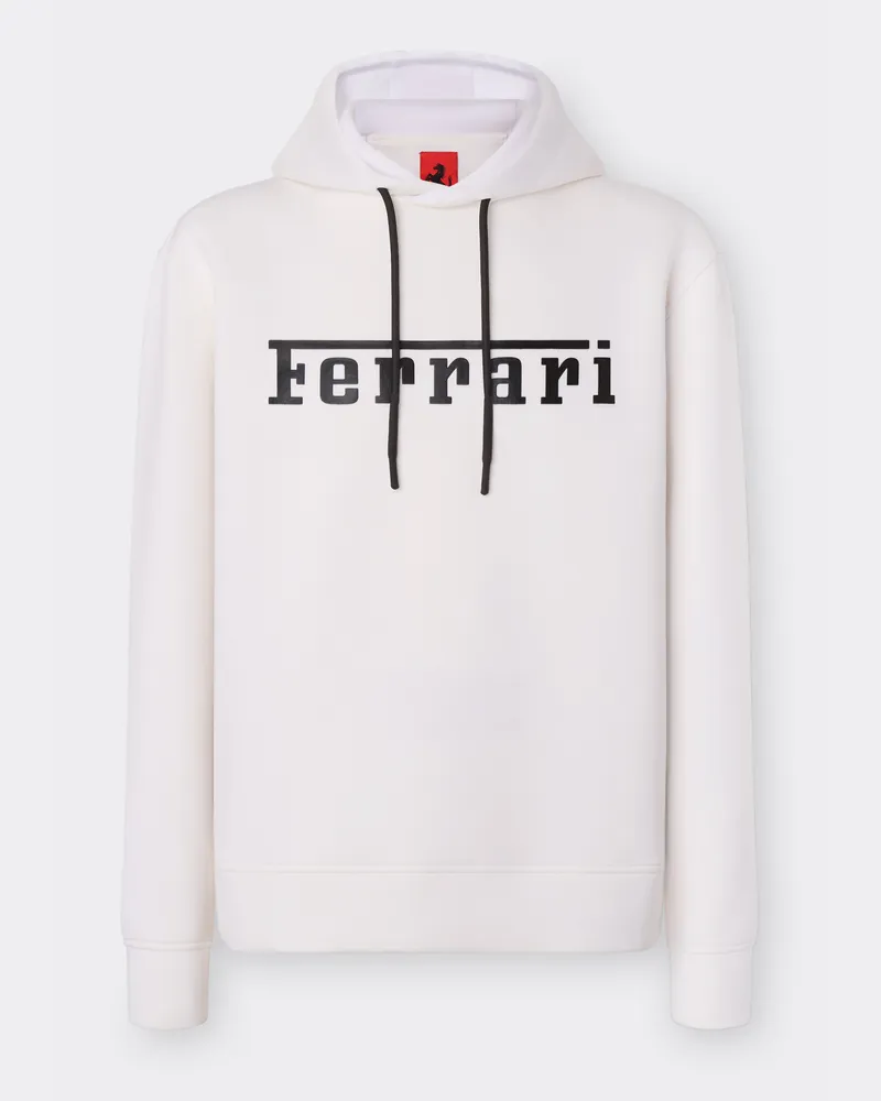 Ferrari Scuba-sweatshirt Mit Ferrari-logo -  Pullover & Strickwaren Optisch Weiß Optisch