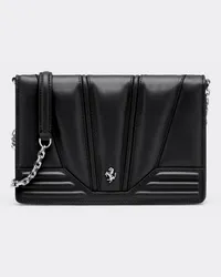 Ferrari Portemonnaie-clutch Ferrari Gt Aus Leder Mit Kette -  Handtaschen Schwarz Schwarz