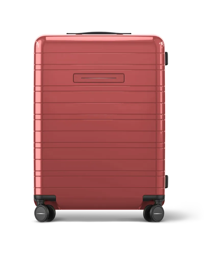 HORIZN STUDIOS H6 Essential - Check-In Reisekoffer in Glossy True Red 5.3kg - lebenslange Garantie Glossy