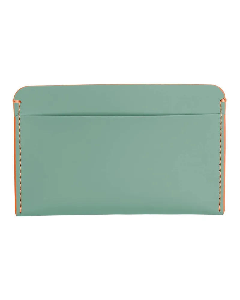 HORIZN STUDIOS Cardholder in Marine Green - Neon Orange - Card Holders - - 0.16kg - 2-Year Warranty Marine