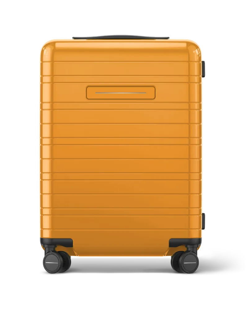 HORIZN STUDIOS H5 Essential - Handgepäck Koffer in Glossy Bright Amber 4.2kg - lebenslange Garantie Glossy