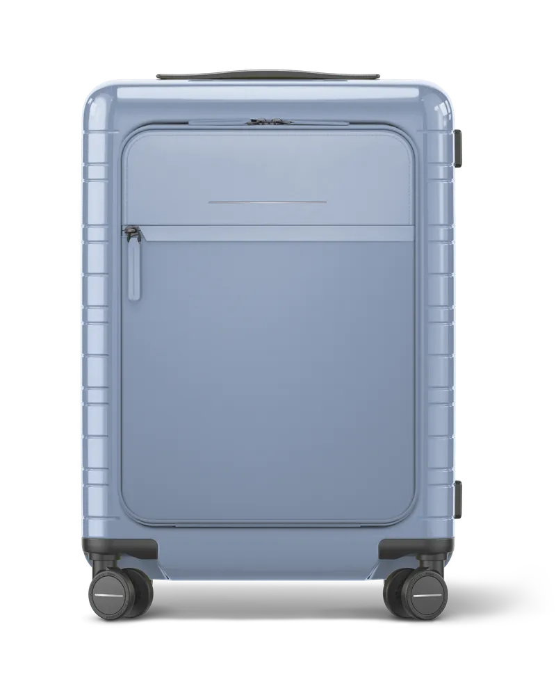 HORIZN STUDIOS M5 Essential - Handgepäck Koffer in Glossy Blue Vega 4.6kg - lebenslange Garantie Glossy