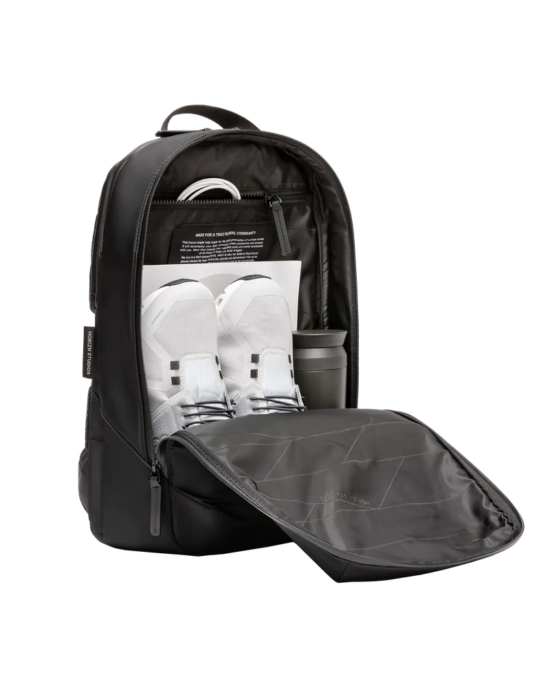 HORIZN STUDIOS Gion Backpack Pro in All Black - Backpacks - - 0.75kg - 2-Year Warranty All