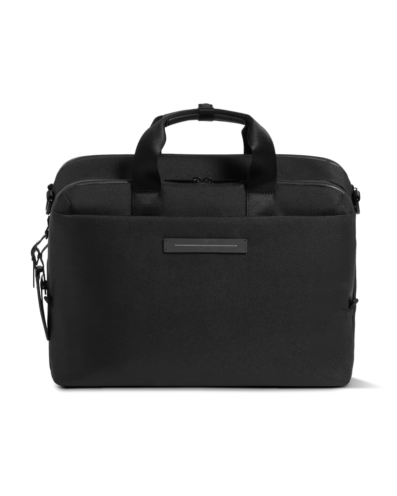HORIZN STUDIOS Midtown Briefcase in All Black - Briefcases - - 1kg - 2-Year Warranty All