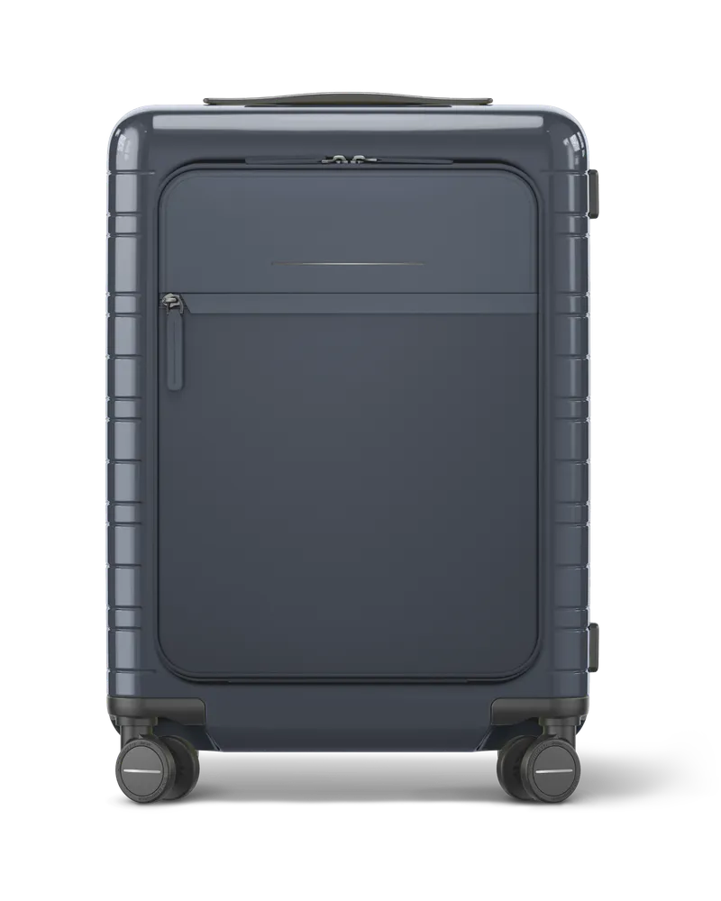HORIZN STUDIOS M5 Essential - Handgepäck Koffer in Glossy Night Blue 4.6kg - lebenslange Garantie Glossy