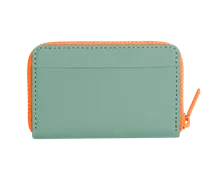 Wallet in Marine Green - Neon Orange - Wallets - - 0.34kg - 2-Year Warranty