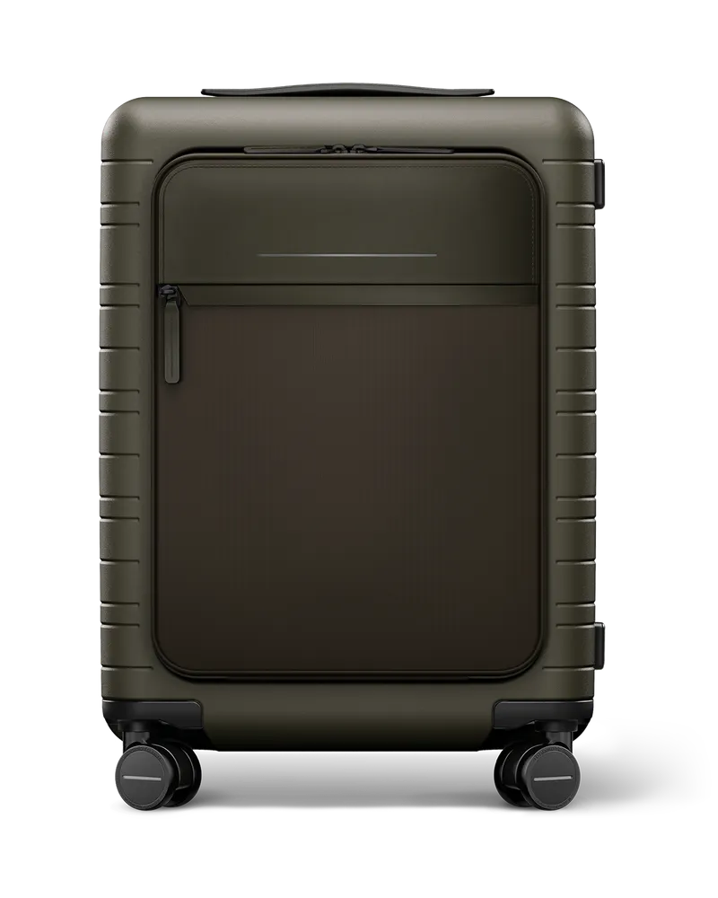 HORIZN STUDIOS M5 Essential - Handgepäck Koffer in Dark Olive 4.6kg - lebenslange Garantie Dark