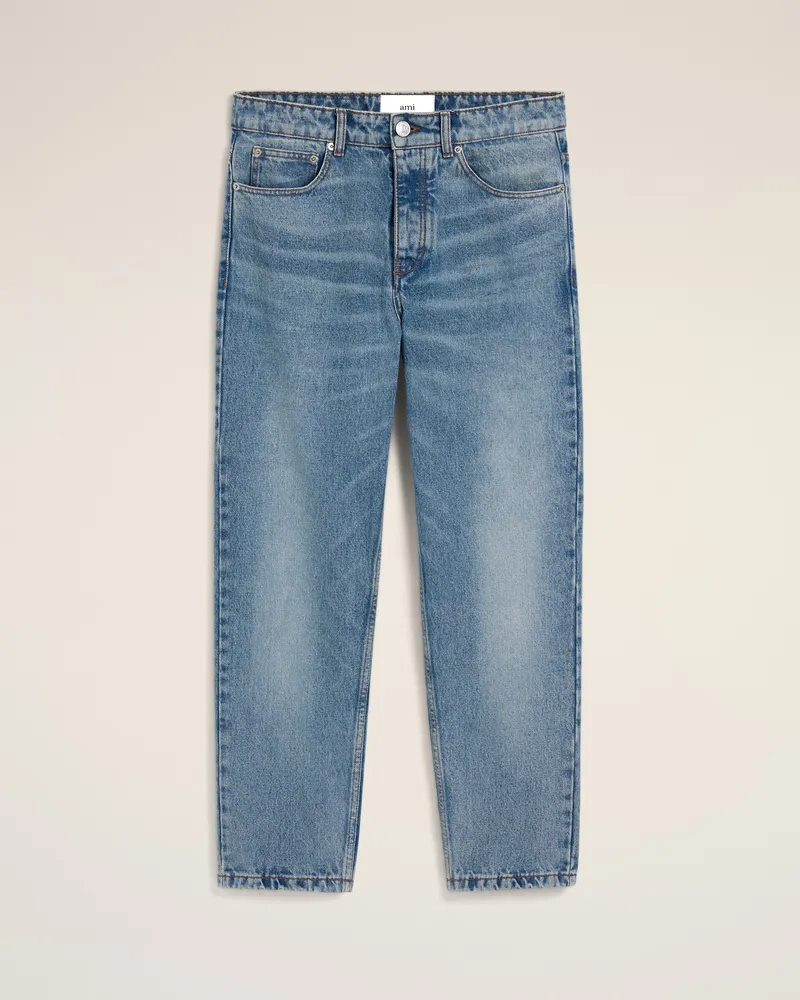 AMI Paris Blaue Tapered-Fit-Jeans aus Baumwolle Blau für Herren Blau