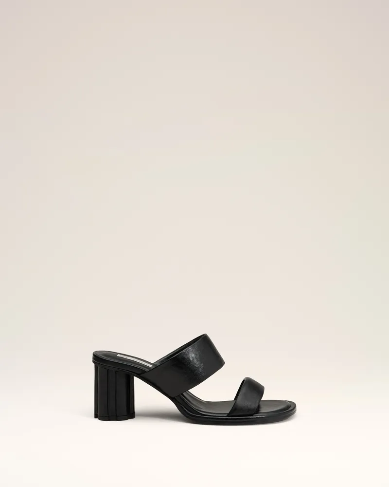 AMI Paris Schwarze Piano Sandalen aus Leder Schwarz für Damen Schwarz
