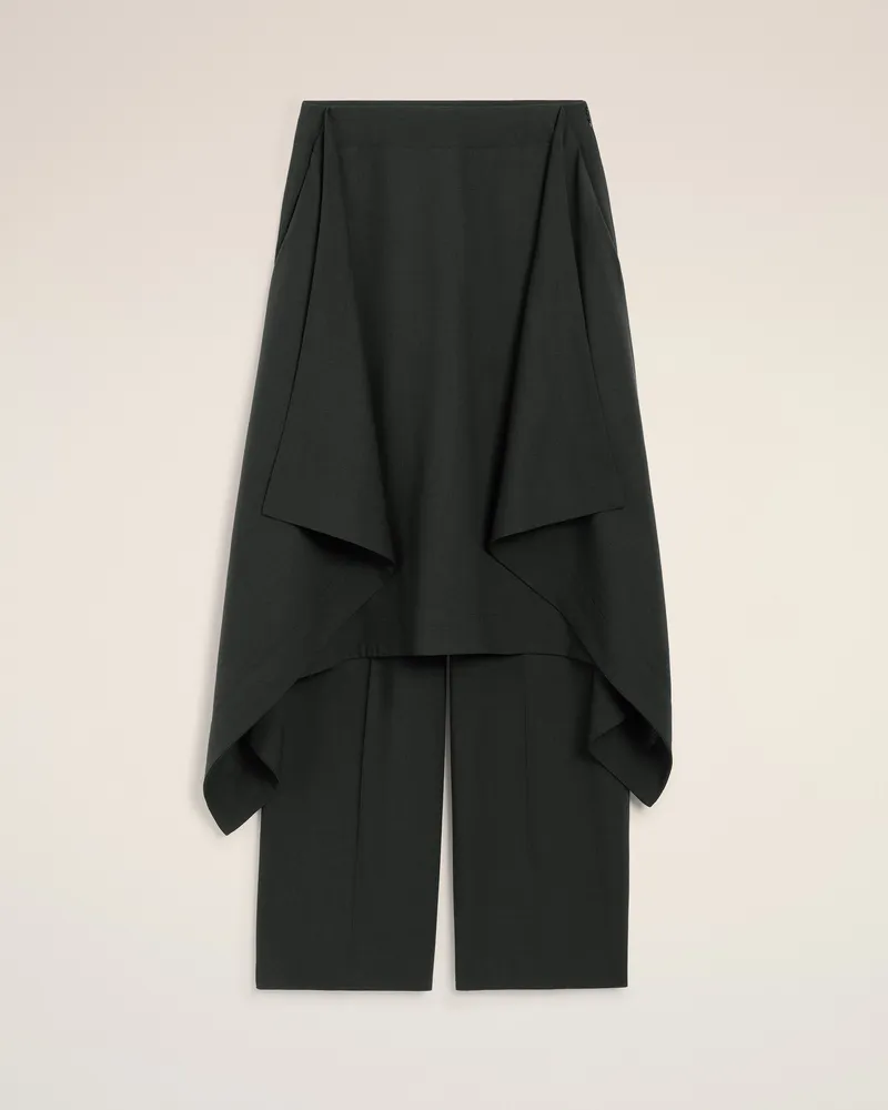 AMI Paris Rockhose aus schwarzer Wolle Grau für Damen Anthrazit