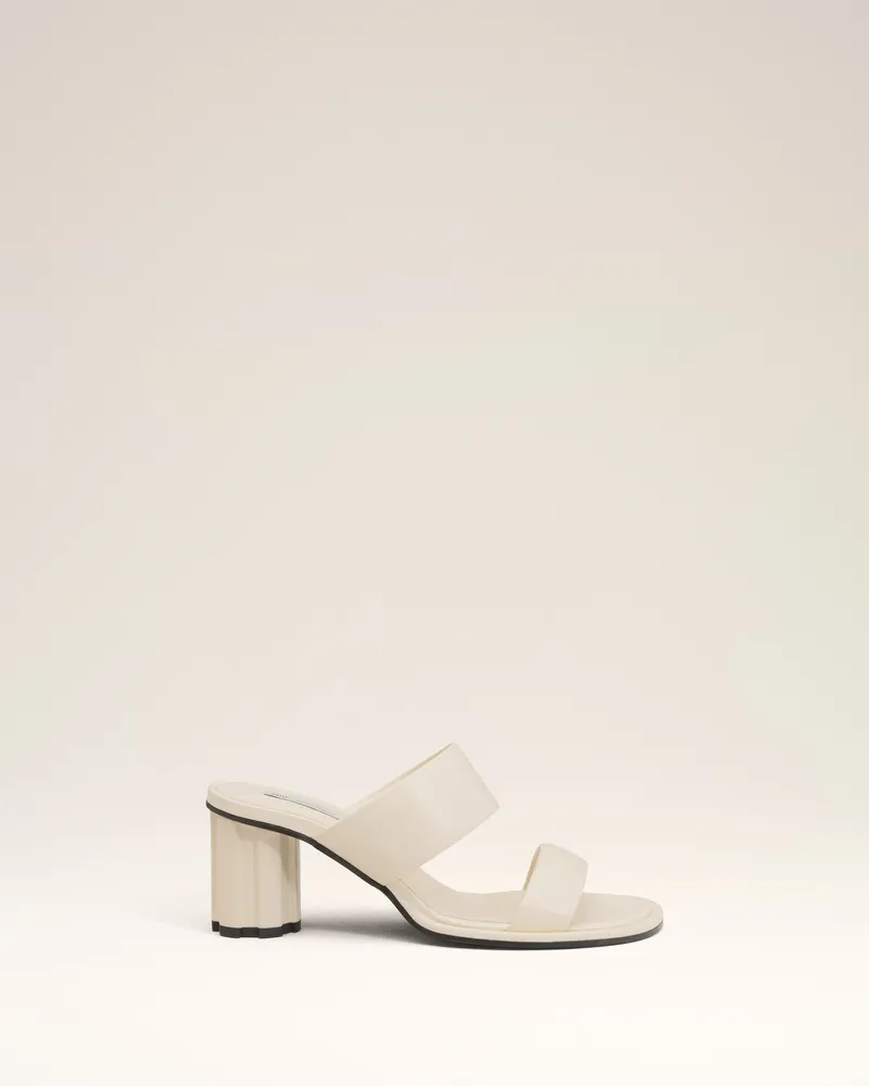 AMI Paris Piano Sandalen aus Leder in Beige Weiß für Damen Weiss
