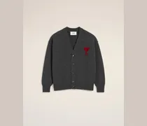 Ami De Coeur Cardigan aus grauer Wolle Grau Unisex