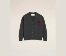 Ami De Coeur Cardigan aus grauer Wolle Grau Unisex