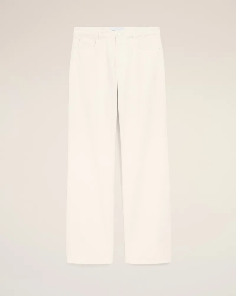 AMI Paris Weiße Baumwolljeans mit großzügiger Passform Weiß für Herren Weiss