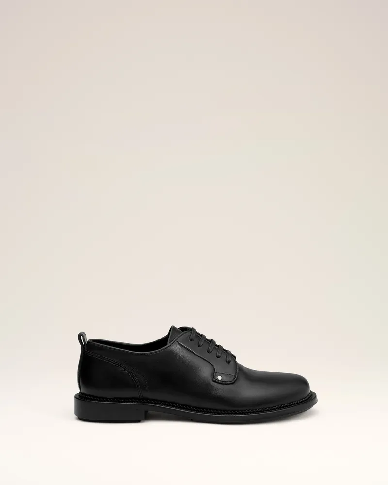 AMI Paris Anatomisch geformte Derbies aus schwarzem Leder Schwarz für Herren Schwarz