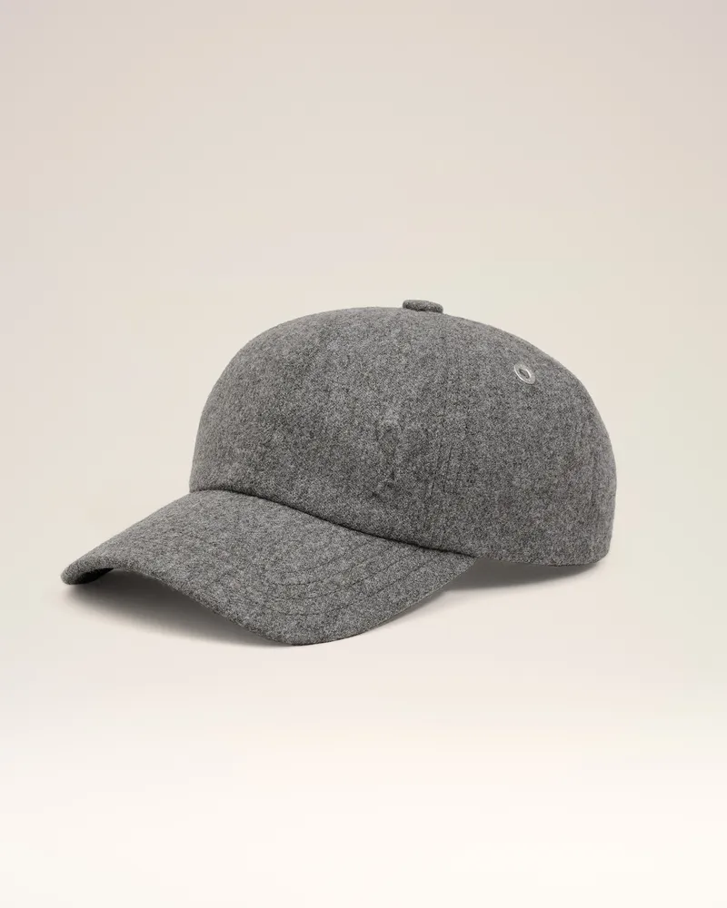 AMI Paris Geprägte Ami De Coeur Kappe aus grauer Baumwolle Grau Unisex Grau