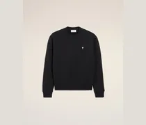Ami De Coeur Sweatshirt aus schwarzer Baumwolle Schwarz für Herren