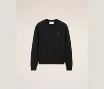 Ami De Coeur Sweatshirt aus schwarzer Baumwolle Schwarz für Herren