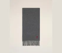 Ami de Coeur Schal aus grauer Wolle Grau - Größe Unisex