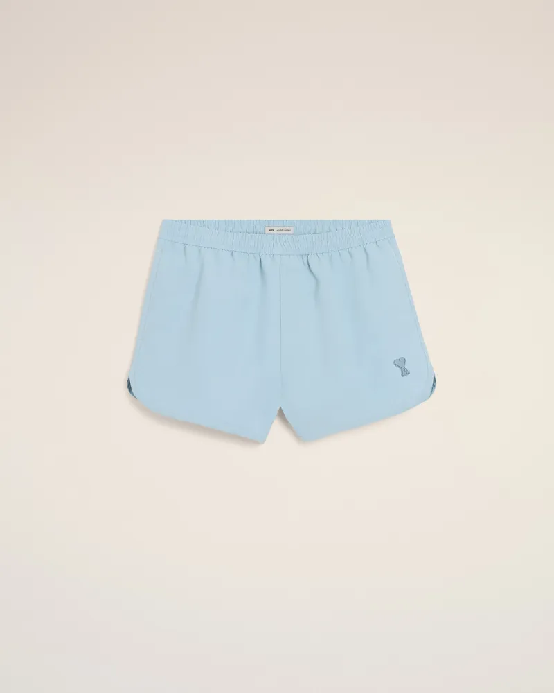 AMI Paris Blaue einfarbige Badehose Blau für Herren Sky
