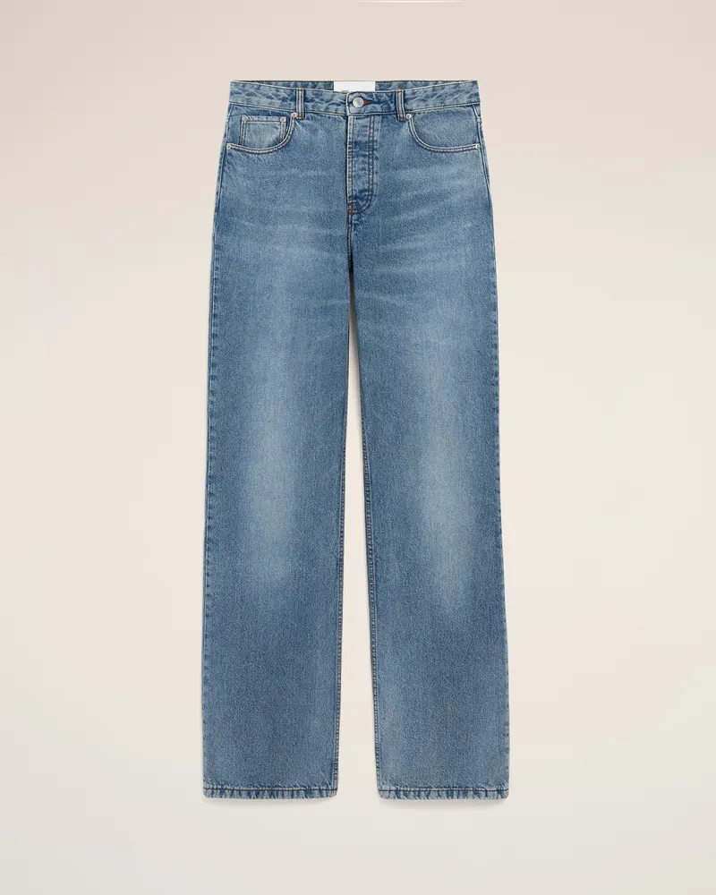 AMI Paris Weit geschnittener Jeans aus blauer Baumwolle Blau für Herren Blau
