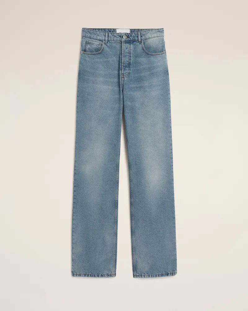 AMI Paris Large-Fit-Jeans aus blauer Baumwolle Blau für Herren Blau