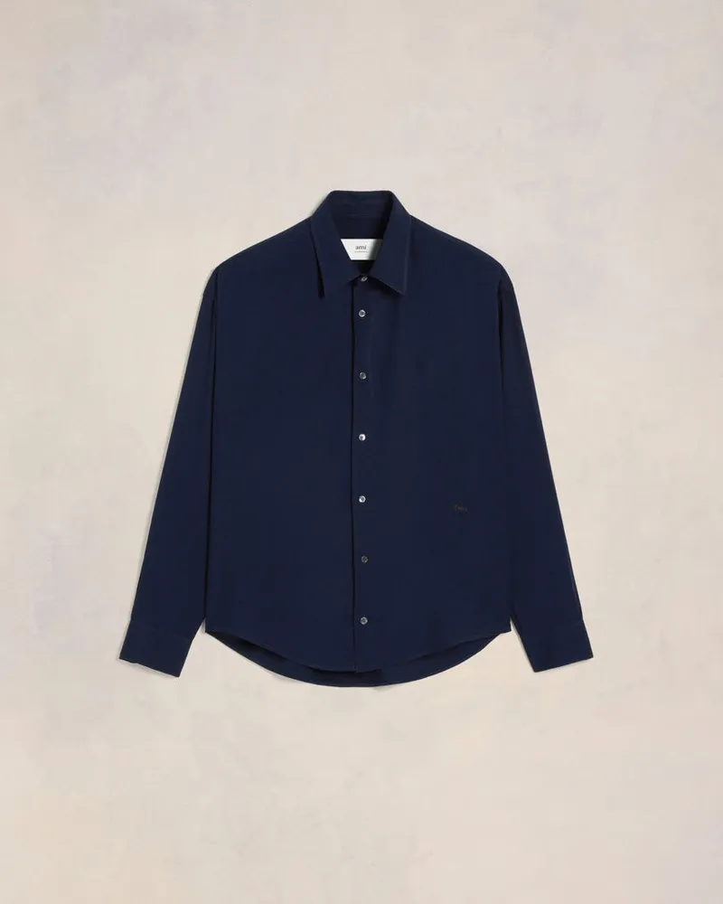 AMI Paris Hemd mit Kastenschnitt Blau - Größe Unisex Navyblau