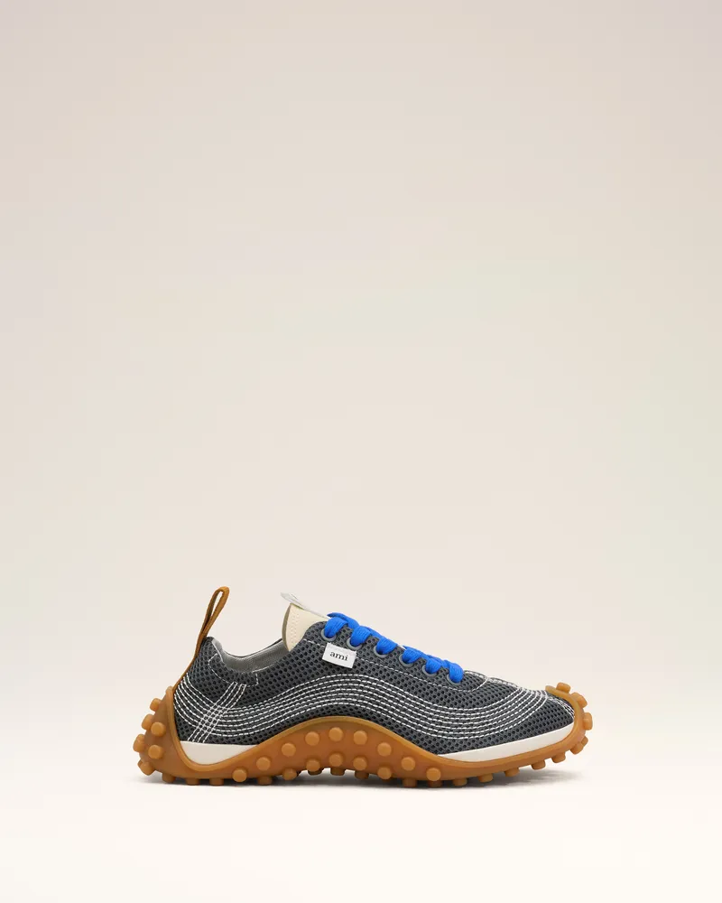 AMI Paris Mirage Sneakers aus grauem Mesh Grau - Größe Unisex Kohlenstoffgrau