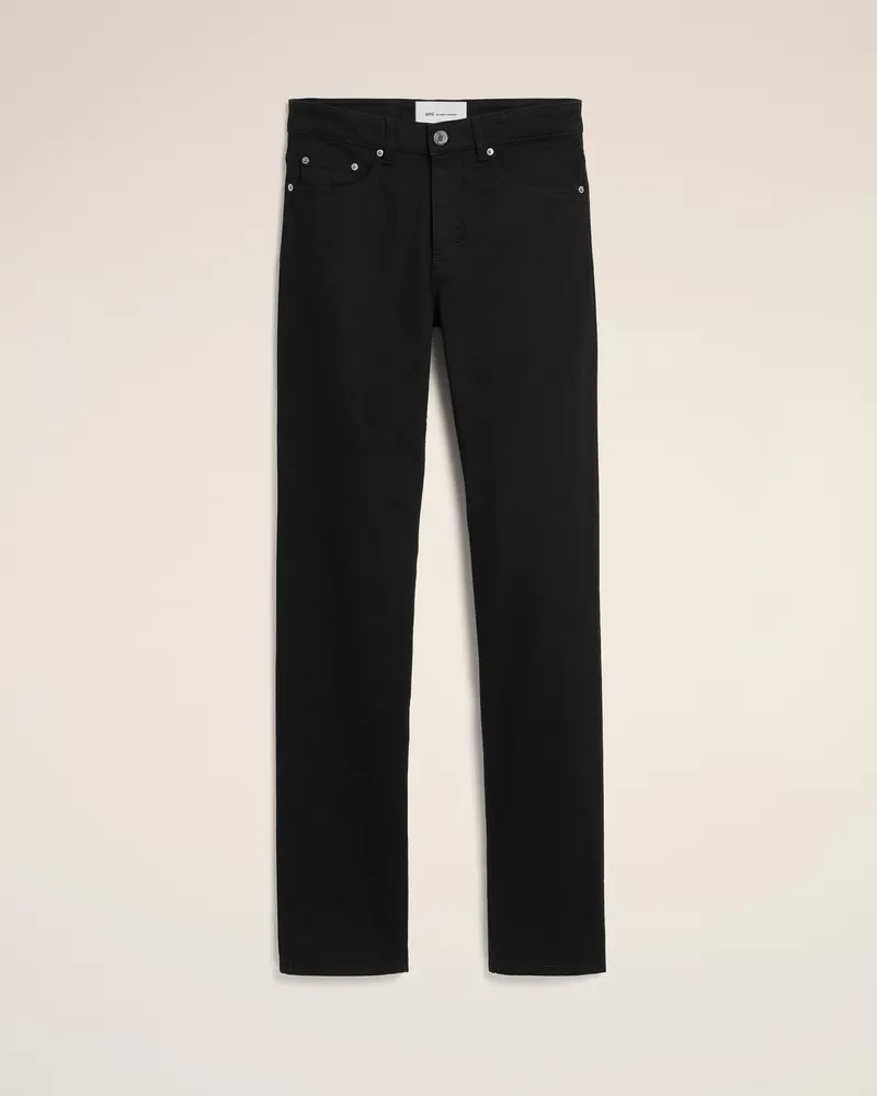 AMI Paris Klassisch geschnittener Jeans aus schwarzer Baumwolle Schwarz - Größe für Herren Schwarz