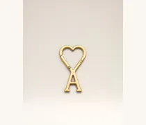Ami de Coeur Schlüsselanhänger mit goldfarbenem Aluminiumhaken Gelb Unisex