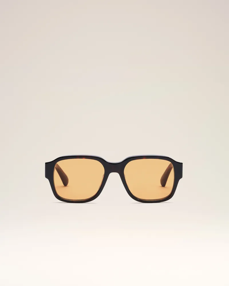 AMI Paris Braune Sonnenbrille 75006 Mehrfarbig Unisex Dunkle